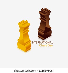 chess piece queen International Chess Day