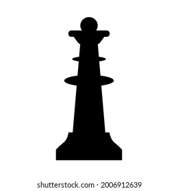 chess piece queen, vector illustration