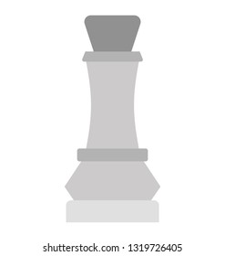 Chess piece, strategy flat icon 