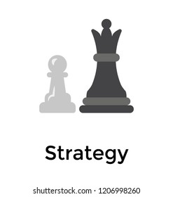 Chess piece symbolizing strategy icon 