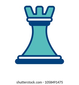 chess piece tower business strategy image concept