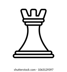 chess piece tower icon