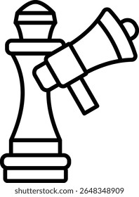 Chess piece vector icon. Can be used for printing, mobile and web applications.
