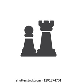 Chess piece vector icon. filled flat sign for mobile concept and web design. Chess game simple solid icon. Symbol, logo illustration. Pixel perfect vector graphics