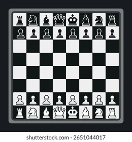 Chess pieces background illustration vector set 