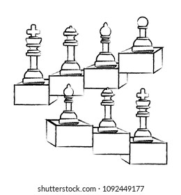 Chess pieces design