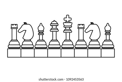 Chess pieces design