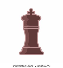 chess pieces flat illustration vector