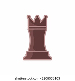 chess pieces flat illustration vector