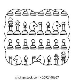 chess pieces pattern