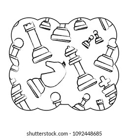 chess pieces pattern