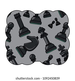 chess pieces pattern