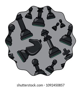 chess pieces pattern