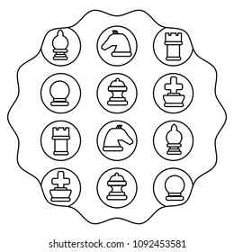 chess pieces pattern