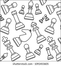 chess pieces pattern