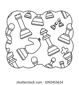 chess pieces pattern
