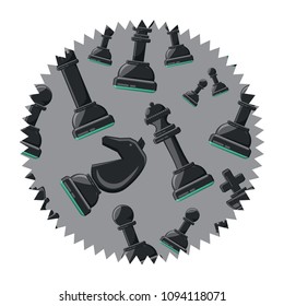 chess pieces pattern