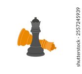 Chess Pieces, Sport Equipment Vector Illustration Isolated