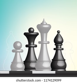 chess pieces and strategy