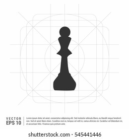 Chess pieces in thin line icons, king and queen, bishop and rook, knight and pawn. Set of figure for chess and illustration of chess pieces

