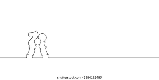 Chess pieces tower horse bishop, king queen Chess Board Setup Vector icon or symbol pieces Flat style the starting positions figures pieces. Chess day. Silhouette checker board. Square checker