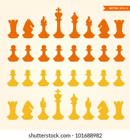 chess pieces vector