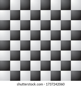 Chess pieces vector in 3D optics black and white