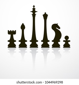 Chess Pieces Vector Illustration