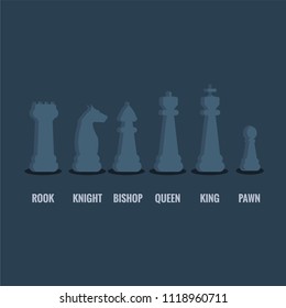 Chess Pieces Vector Illustration