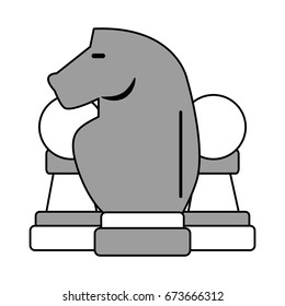 chess pieces vector illustration