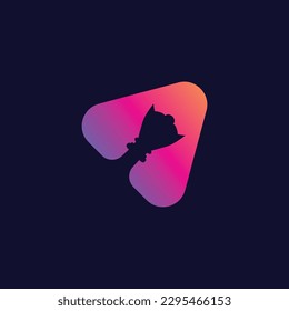 chess play vector logo design