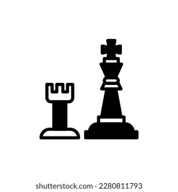 Icono de Jugadores de ajedrez en vector. Logotipo