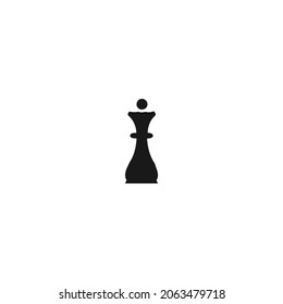 chess queen black icon, Sports black icon isolated white background