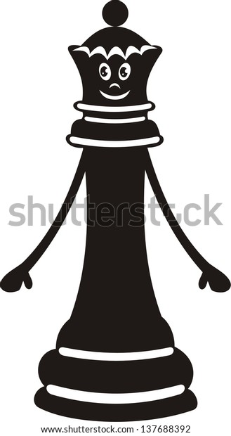 Chess Queen Cartoon Vector Illustration Stock Vector (Royalty Free ...