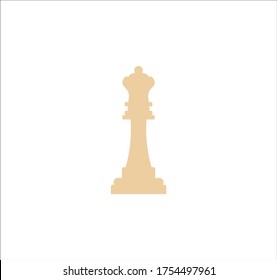 chess queen figure. illustration for web and mobile design.