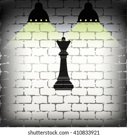 Chess queen icon.
