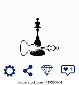 Chess queen icon.