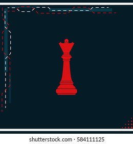 Chess queen icon.