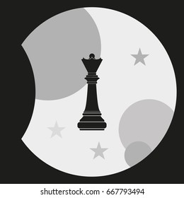 Chess queen icon.