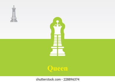 Chess Queen Icon. Eps.10.