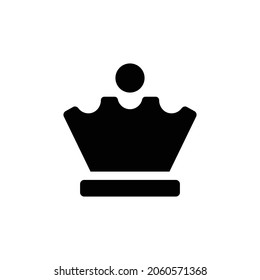 chess queen Icon. Flat style design isolated on white background. Vector illustration