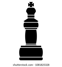 Chess queen icon on white background. Vector illustration.