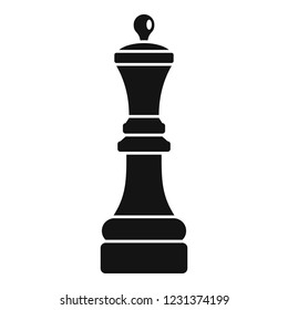 Chess queen icon. Simple illustration of chess queen vector icon for web design isolated on white background