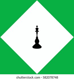 Chess queen  icon Vector design.