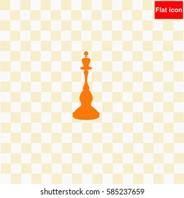 Chess queen  icon Vector design.