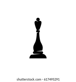 Chess queen icon. Vector logo illustration isolated sign symbol