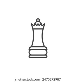 Chess queen icons. Chess crown piece vector symbol. Chess game vector. Business strategy symbol.