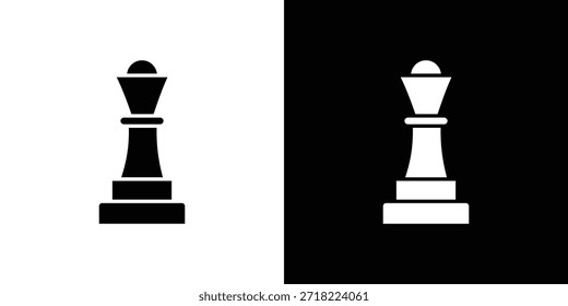 Chess queen icons. Vector Template Illustration Symbol Pixels Perfect