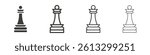 Chess queen vector icons graphic pack