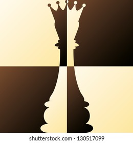 Chess Queen  vector illustration